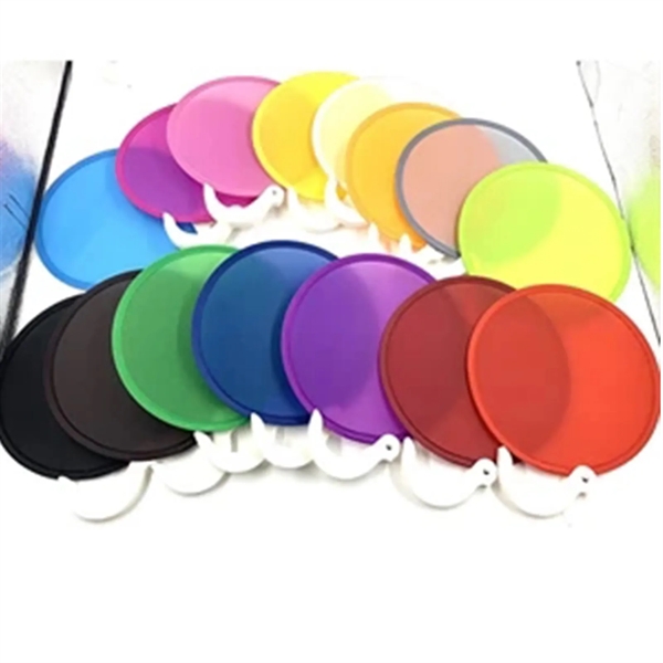 Foldable Hand Held Fan with Handle - Foldable Hand Held Fan with Handle - Image 1 of 3