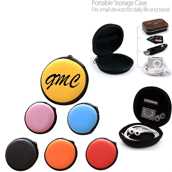 Round Earbud Carrying Case - Round Earbud Carrying Case - Image 0 of 6