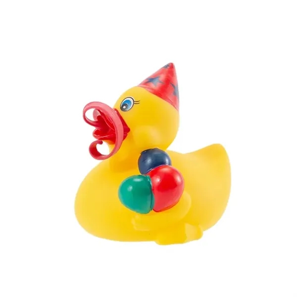 Rubber Summer Toy Clown Shape Yellow Duck - Rubber Summer Toy Clown Shape Yellow Duck - Image 2 of 3