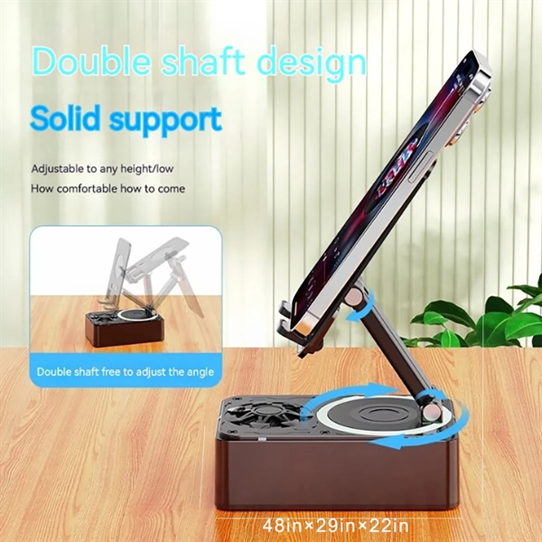 3-in-1 Phone Stand with Bluetooth Speaker and power bank - 3-in-1 Phone Stand with Bluetooth Speaker and power bank - Image 1 of 9