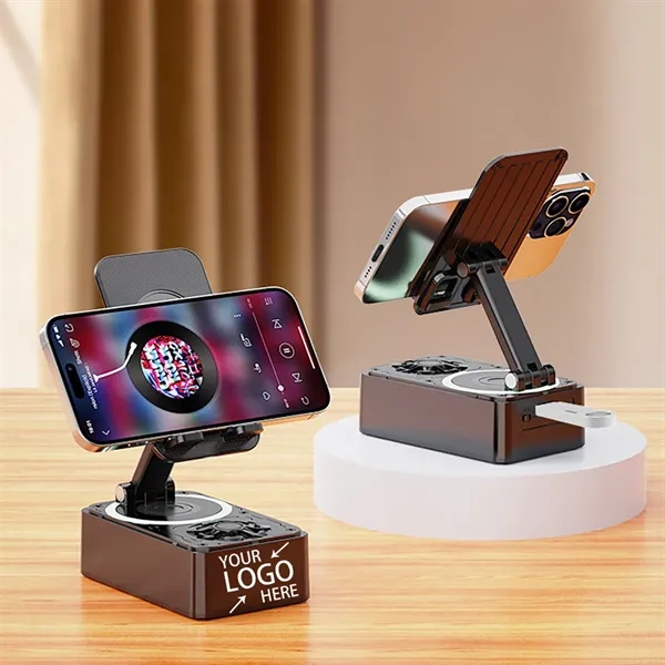 3-in-1 Phone Stand with Bluetooth Speaker and power bank - 3-in-1 Phone Stand with Bluetooth Speaker and power bank - Image 9 of 9