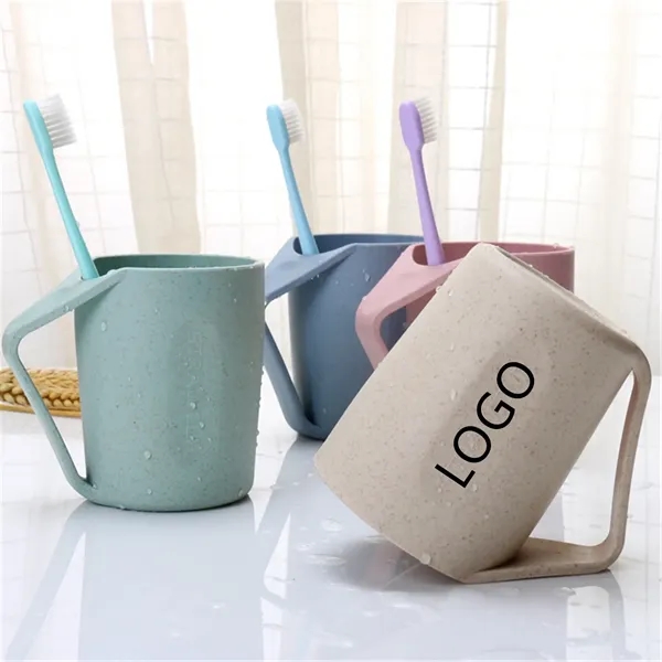 Wheat Straw Toothbrush Stand Holder Cup - Wheat Straw Toothbrush Stand Holder Cup - Image 0 of 1