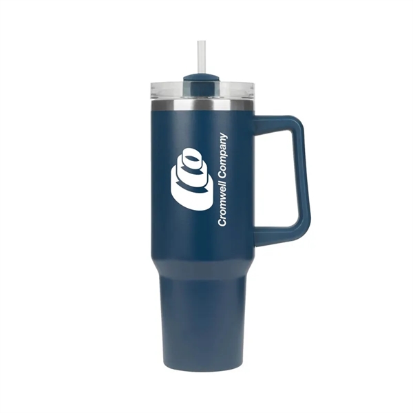 Riley 40 oz. Double Wall Stainless Steel Travel Mug - Riley 40 oz. Double Wall Stainless Steel Travel Mug - Image 6 of 8