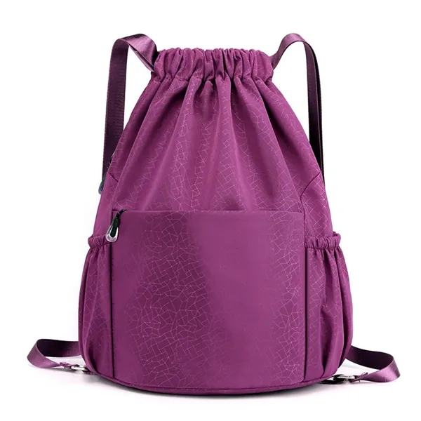 Large capacity versatile drawstring sports backpack - Large capacity versatile drawstring sports backpack - Image 6 of 11