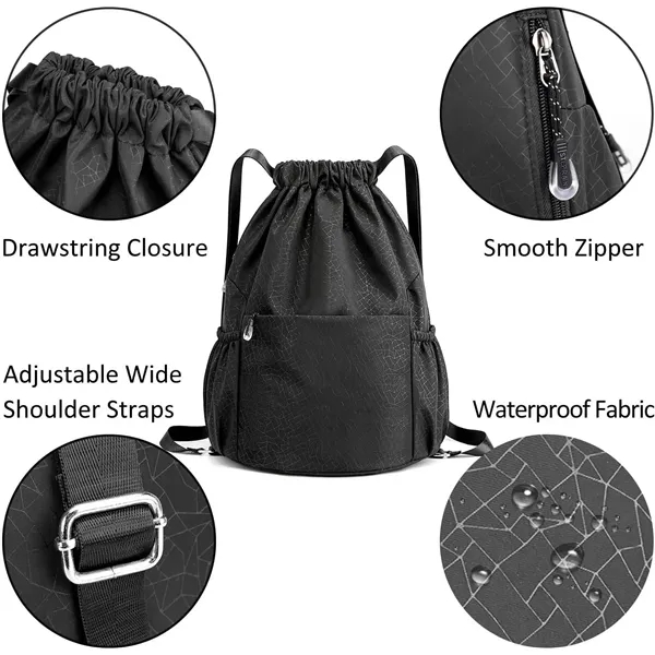 Large capacity versatile drawstring sports backpack - Large capacity versatile drawstring sports backpack - Image 8 of 11