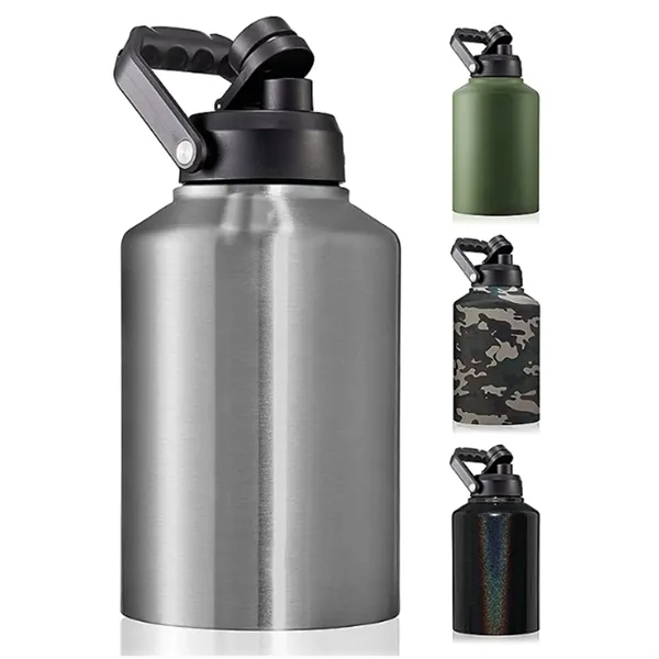 64 oz. Stainless Steel Insulated Water Bottles With Handle - 64 oz. Stainless Steel Insulated Water Bottles With Handle - Image 2 of 2