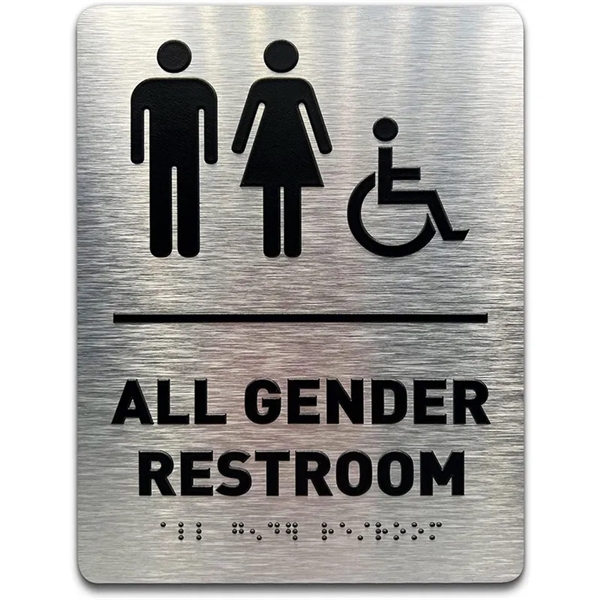 ADA Compliant Braille Bathroom Sign Business Signage - ADA Compliant Braille Bathroom Sign Business Signage - Image 5 of 5
