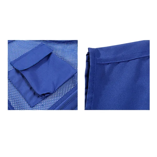 Multi Pocket Mesh Vest Work Clothes - Multi Pocket Mesh Vest Work Clothes - Image 3 of 4