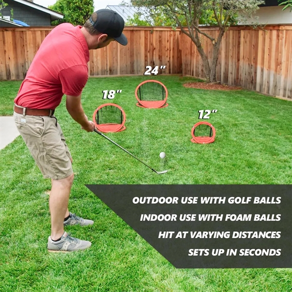 Golf Chipping Pop-Up Practice Net Golfing Target Accessories - Golf Chipping Pop-Up Practice Net Golfing Target Accessories - Image 4 of 5