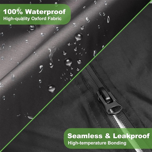 Waterproof All-Weather Polyester 4 Passenger Golf Cart Cover - Waterproof All-Weather Polyester 4 Passenger Golf Cart Cover - Image 4 of 5