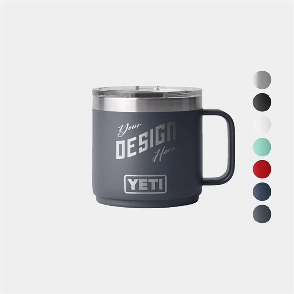 14 Oz YETI® Rambler Stainless Steel Insulated Stackable Mug - 14 Oz YETI® Rambler Stainless Steel Insulated Stackable Mug - Image 0 of 12