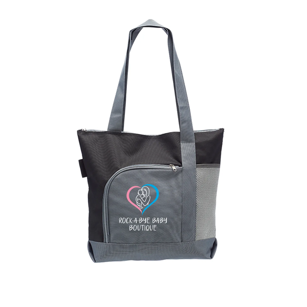 PIONEER Two-tone Tote Bags w/ Full Color Imprint - PIONEER Two-tone Tote Bags w/ Full Color Imprint - Image 0 of 6