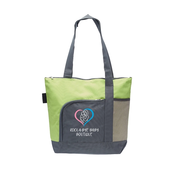 PIONEER Two-tone Tote Bags w/ Full Color Imprint - PIONEER Two-tone Tote Bags w/ Full Color Imprint - Image 2 of 6