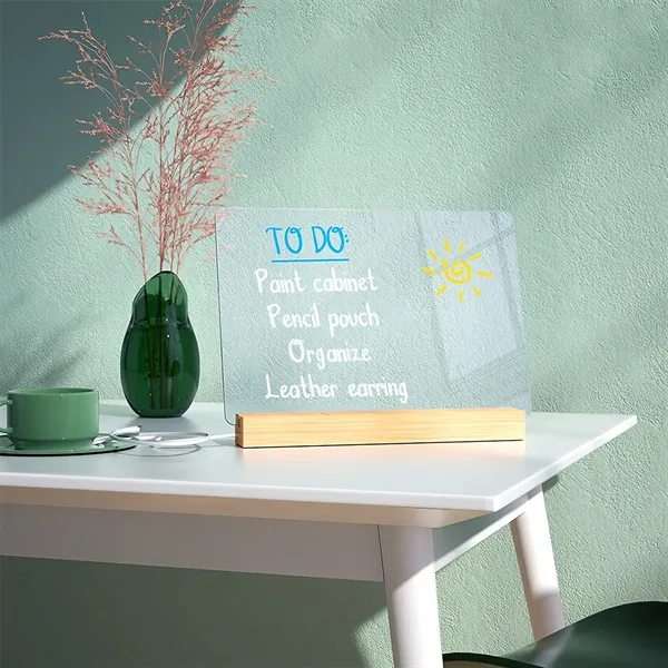 Acrylic Dry Erase Board with Light Up Stand - Acrylic Dry Erase Board with Light Up Stand - Image 1 of 5