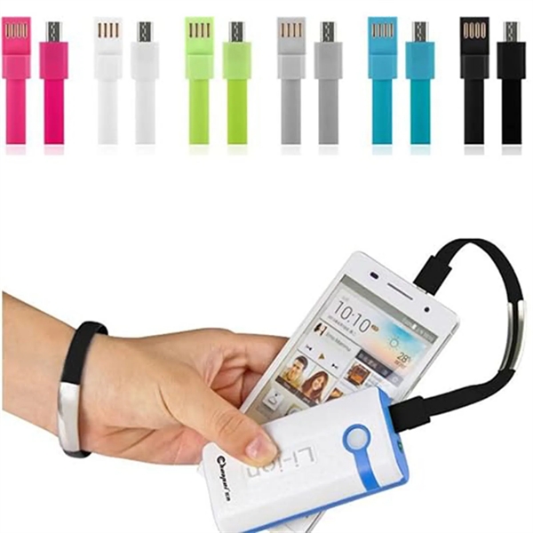 3 In 1 USB Charging Cable Data transfer Wristband Bracelet - 3 In 1 USB Charging Cable Data transfer Wristband Bracelet - Image 2 of 4