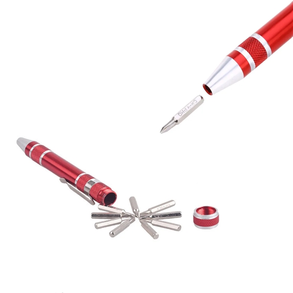 8-in-1 Fixing Screwdriver Precision Tool Multifunctional Pen - 8-in-1 Fixing Screwdriver Precision Tool Multifunctional Pen - Image 2 of 4
