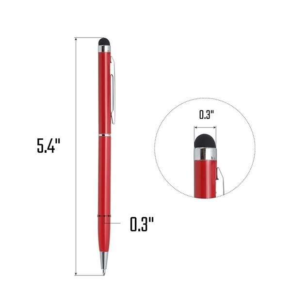 2-in-1 Capacitive Touch Pen - 2-in-1 Capacitive Touch Pen - Image 1 of 5