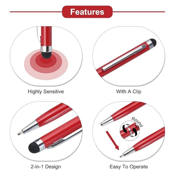 2-in-1 Capacitive Touch Pen - 2-in-1 Capacitive Touch Pen - Image 3 of 5