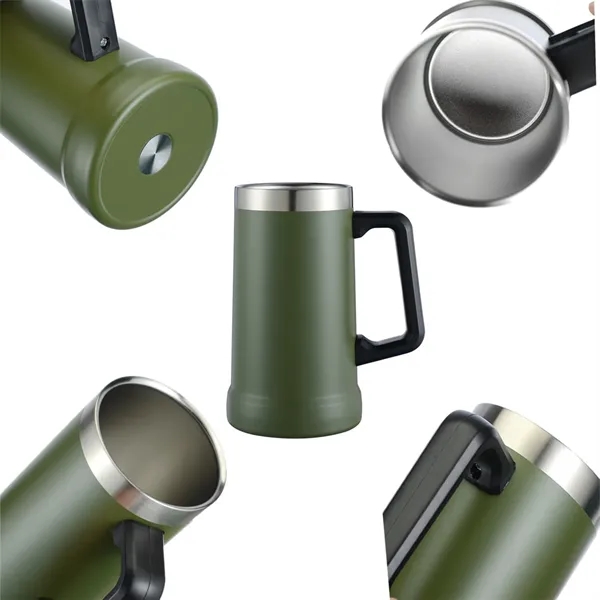 24Oz Classic Beer Stein with Big Grip Handle - 24Oz Classic Beer Stein with Big Grip Handle - Image 13 of 14