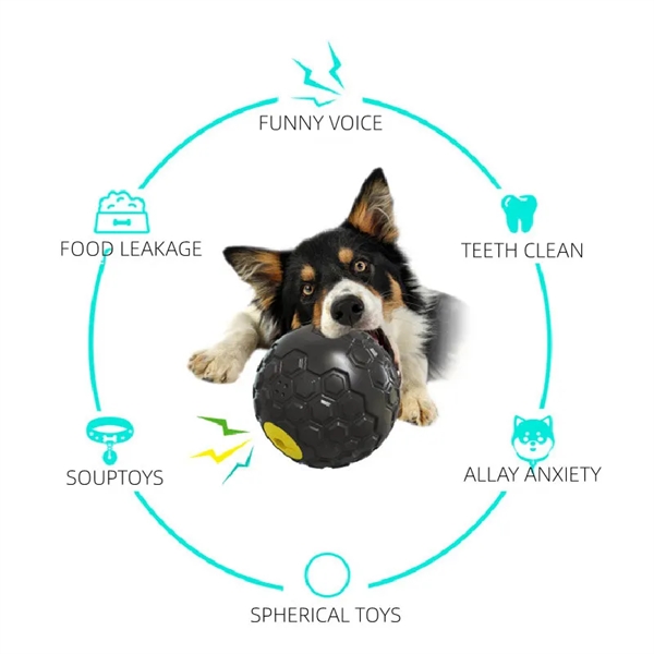 Dog Toys Puppy Giggle Balls with Food Leakage - Dog Toys Puppy Giggle Balls with Food Leakage - Image 1 of 3