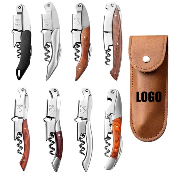 Wine Opener with Wooden Handle - Wine Opener with Wooden Handle - Image 0 of 4