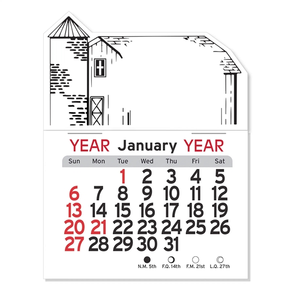 Barn Shaped Peel-N-Stick Calendar - Barn Shaped Peel-N-Stick Calendar - Image 2 of 5