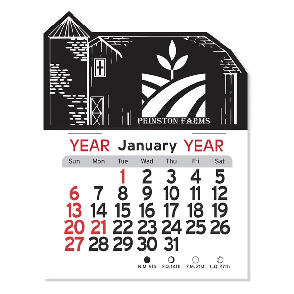 Barn Shaped Peel-N-Stick Calendar - Barn Shaped Peel-N-Stick Calendar - Image 3 of 5