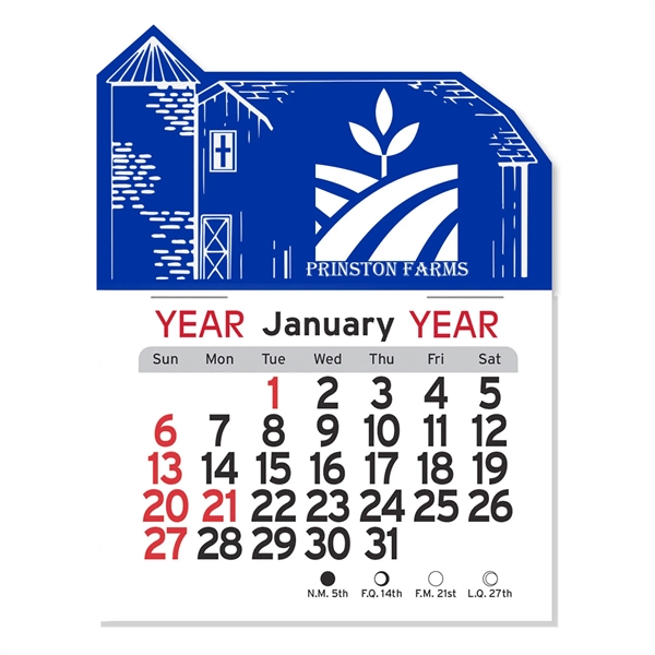 Barn Shaped Peel-N-Stick Calendar - Barn Shaped Peel-N-Stick Calendar - Image 4 of 5