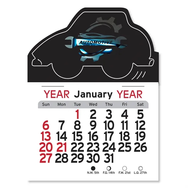 Adhesive Peel-N-Stick® Calendar - Car - Adhesive Peel-N-Stick® Calendar - Car - Image 3 of 5