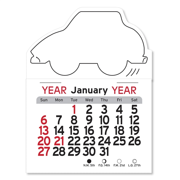 Adhesive Peel-N-Stick® Calendar - Car - Adhesive Peel-N-Stick® Calendar - Car - Image 4 of 5