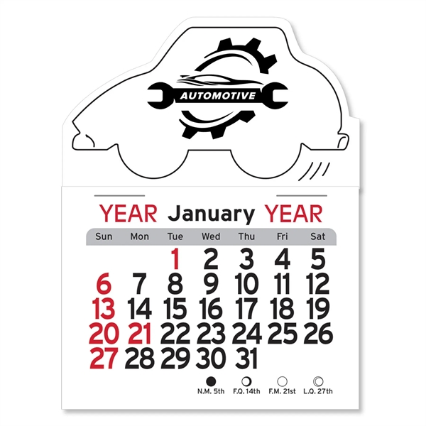 Adhesive Peel-N-Stick® Calendar - Car - Adhesive Peel-N-Stick® Calendar - Car - Image 5 of 5
