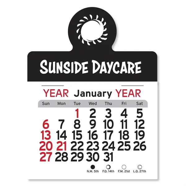 Adhesive Peel-N-Stick® Calendar - Circle - Adhesive Peel-N-Stick® Calendar - Circle - Image 1 of 5