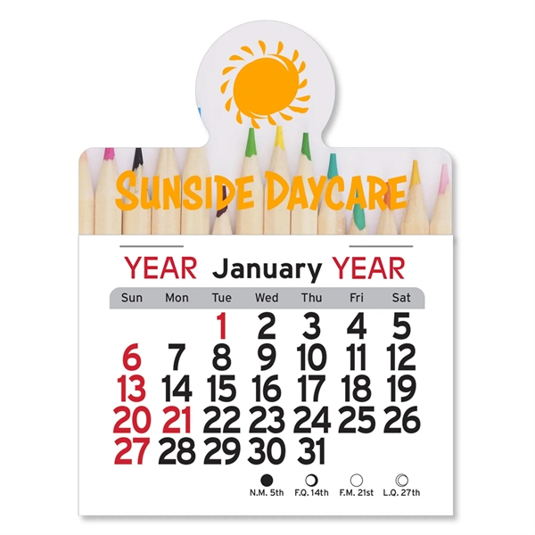 Adhesive Peel-N-Stick® Calendar - Circle - Adhesive Peel-N-Stick® Calendar - Circle - Image 0 of 5