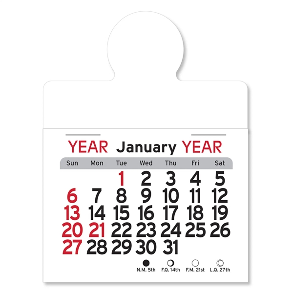 Adhesive Peel-N-Stick® Calendar - Circle - Adhesive Peel-N-Stick® Calendar - Circle - Image 4 of 5