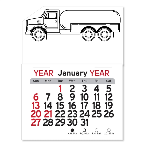 Adhesive Peel-N-Stick® Calendar - Propane Truck - Adhesive Peel-N-Stick® Calendar - Propane Truck - Image 4 of 5