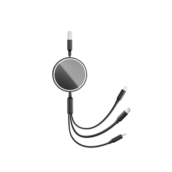 Retractable 3 in 1 Multiple Charging Cord Adapter - Retractable 3 in 1 Multiple Charging Cord Adapter - Image 1 of 1