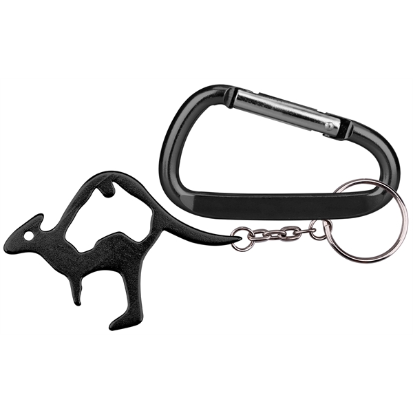 Kangaroo shape bottle opener keychain