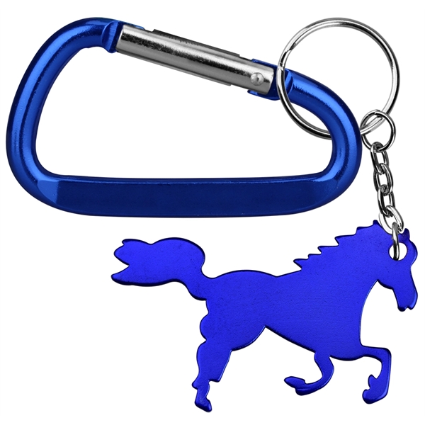 Horse / Pony Shape Key Chain and Carabiner - Horse / Pony Shape Key Chain and Carabiner - Image 4 of 4