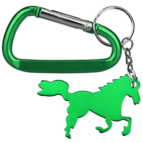 Horse / Pony Shape Key Chain and Carabiner - Horse / Pony Shape Key Chain and Carabiner - Image 1 of 4