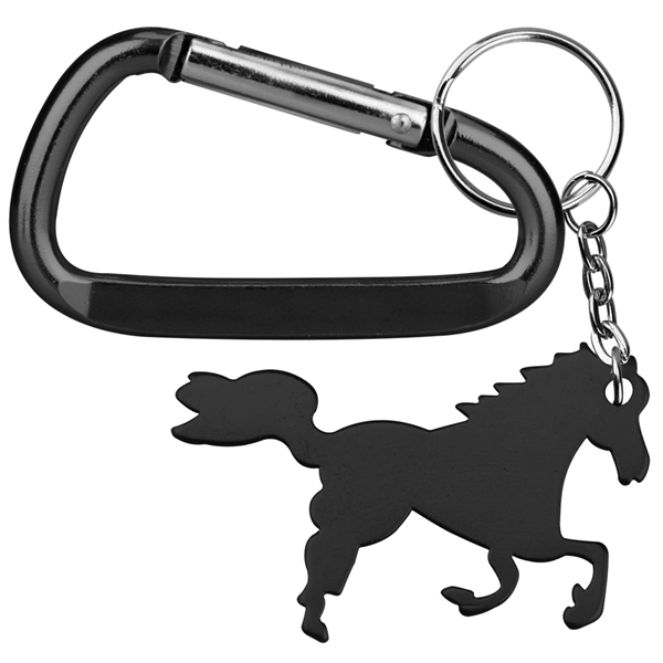 Horse / Pony Shape Key Chain and Carabiner - Horse / Pony Shape Key Chain and Carabiner - Image 2 of 4