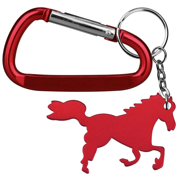 Horse / Pony Shape Key Chain and Carabiner - Horse / Pony Shape Key Chain and Carabiner - Image 3 of 4