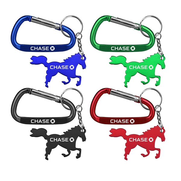 Horse / Pony Shape Key Chain and Carabiner - Horse / Pony Shape Key Chain and Carabiner - Image 0 of 4
