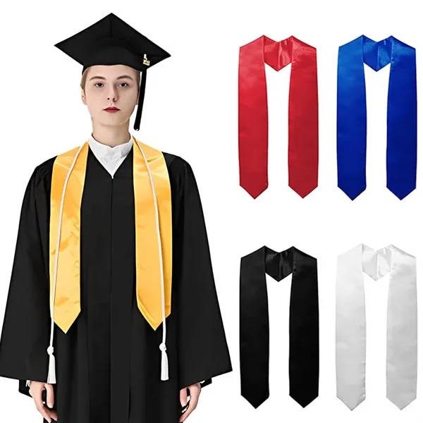62'' Adult Graduation Stole - 62'' Adult Graduation Stole - Image 1 of 4