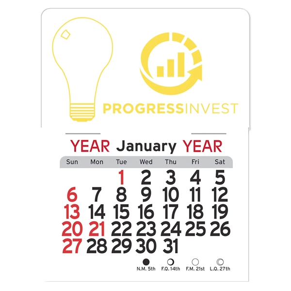 Light Bulb Peel-N-Stick Calendar - Light Bulb Peel-N-Stick Calendar - Image 5 of 5