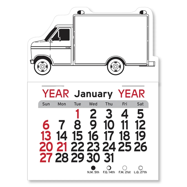 Ambulance Shaped Peel-N-Stick Calendar - Ambulance Shaped Peel-N-Stick Calendar - Image 4 of 5