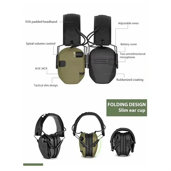 Electronic Ear Defender Active Shooting Headphones - Electronic Ear Defender Active Shooting Headphones - Image 7 of 8