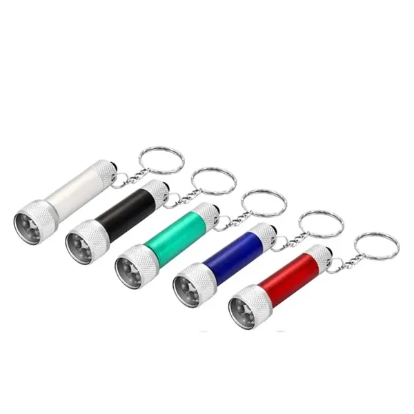 LED Aluminum Flashlight with Keychain - LED Aluminum Flashlight with Keychain - Image 2 of 3