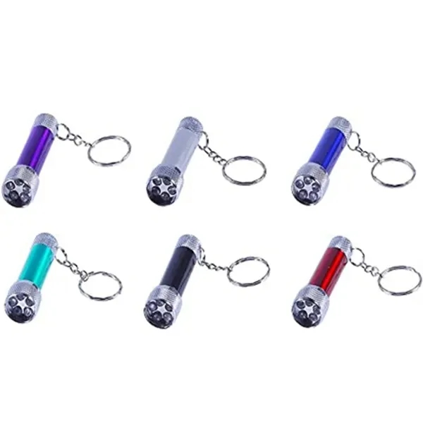 LED Aluminum Flashlight with Keychain - LED Aluminum Flashlight with Keychain - Image 1 of 3