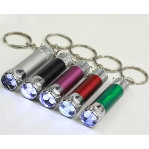 LED Aluminum Flashlight with Keychain - LED Aluminum Flashlight with Keychain - Image 3 of 3