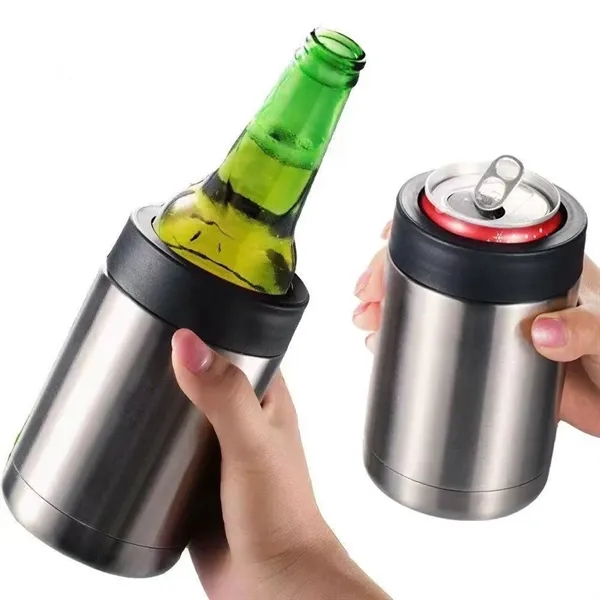 12 oz Double Wall Vacuum Insulated Can or Bottle Cooler - 12 oz Double Wall Vacuum Insulated Can or Bottle Cooler - Image 0 of 2